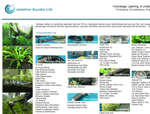 Tablet Screenshot of jelambaraquaticlife.com